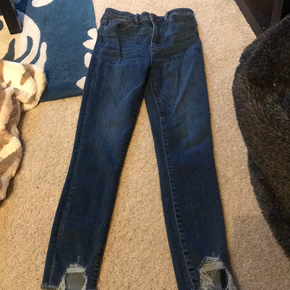 Skinny ankle high waist jeans